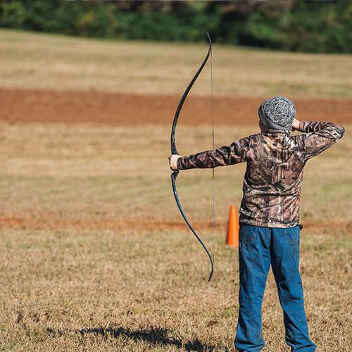 A young archer at a past Gathering
